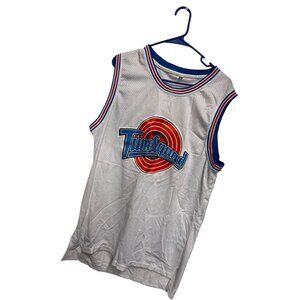 Tune Squad Space Jam Basketball Jersey White Mesh Adult Size Large ( Preowned)